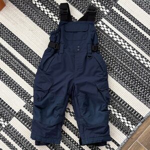 Navy Kids Snow Bib
